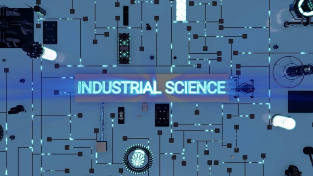 未来科技环蓝工业科学视频素材