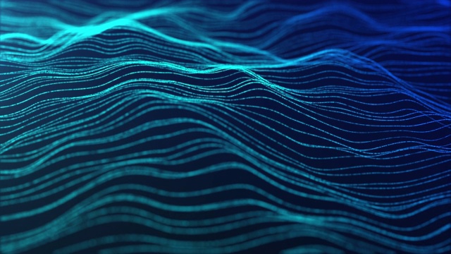 运动抽象背景，抽象波浪线无限循环商业科技视频下载