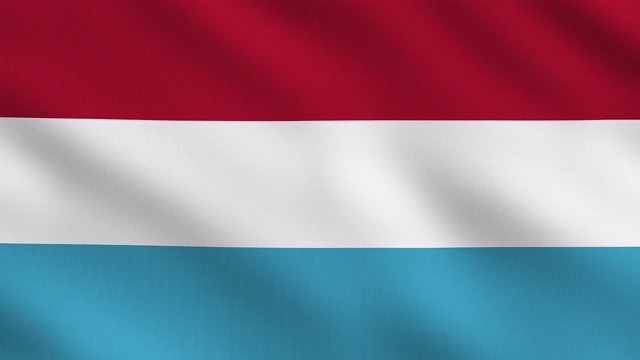 卢森堡的旗帜视频素材