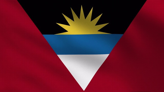 安提瓜和巴布达国旗视频素材