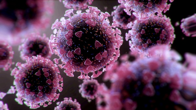 冠状病毒细胞COVID-19视频素材