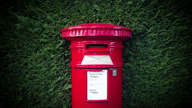 英国邮箱里的信件视频素材