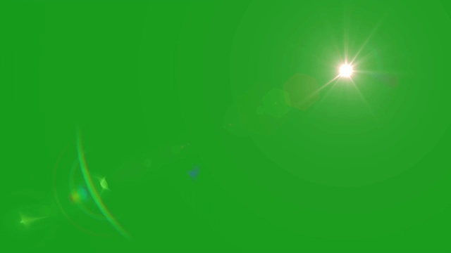 发光的星星运动图形与绿色屏幕背景视频素材