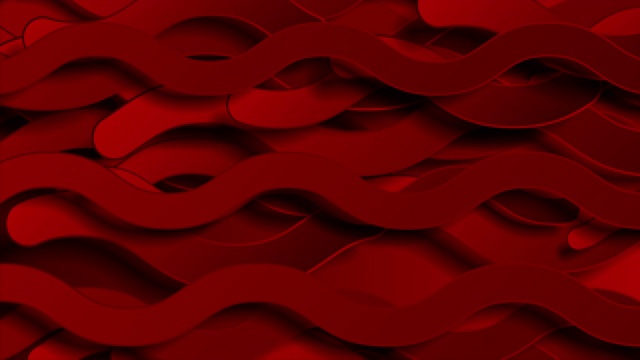 明亮的红色波浪条纹技术抽象的运动背景视频素材
