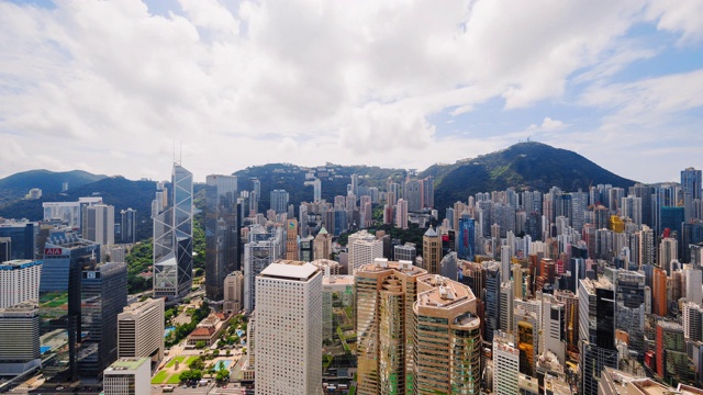 T/L WS HA摩天大楼在香港。视频下载