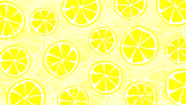 可循环的新鲜和夏季柠檬图案动画视频下载