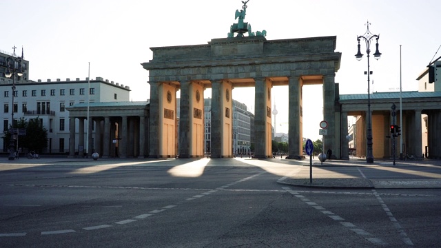 德国柏林的勃兰登堡门视频素材