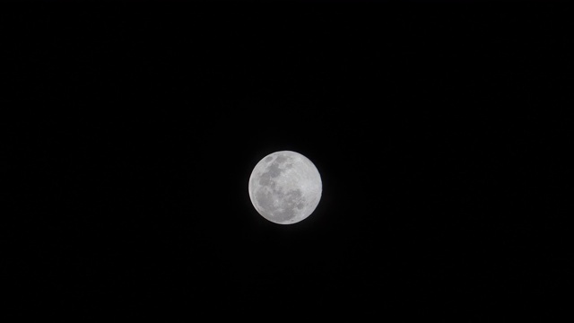 夜空中有一轮明月视频素材