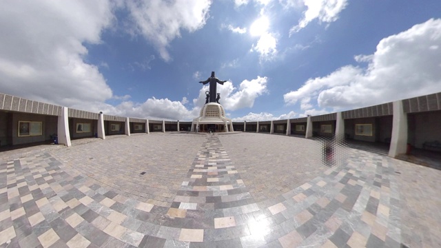 瓜纳华托Cubilete山的基督国王视频素材