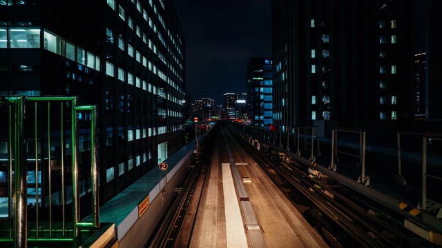 日本东京隧道中百合峰线的时间流逝视频素材