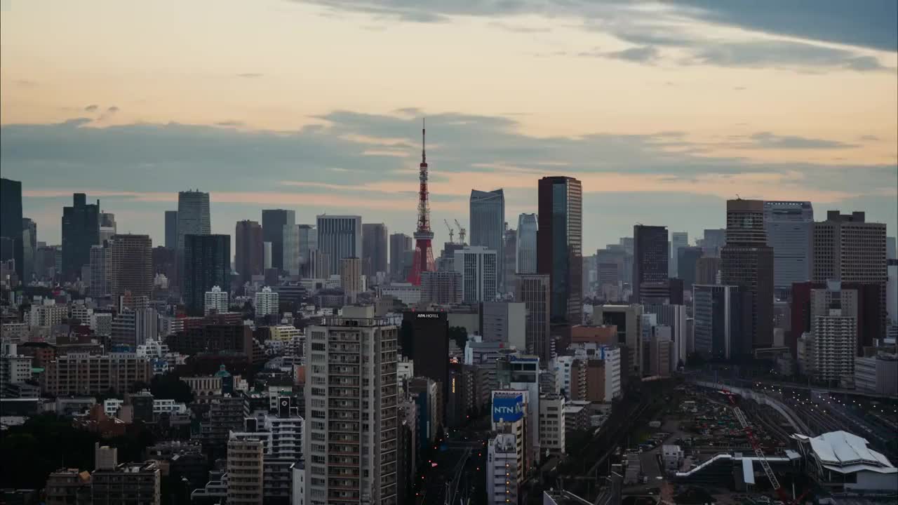 日本东京的时光流逝视频下载
