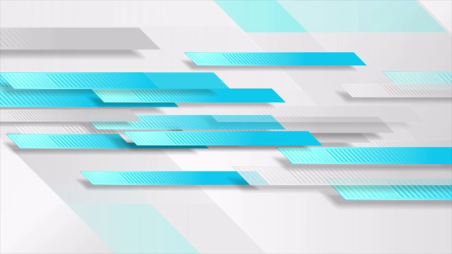 蓝色和灰色技术的几何抽象运动背景视频素材