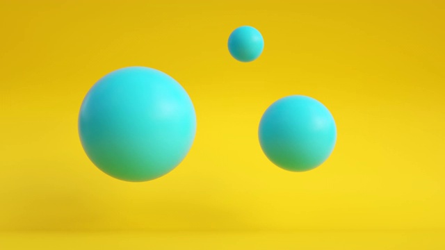 悬浮水滴环(夏季颜色)视频素材