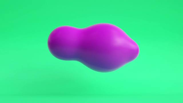 悬浮滴环(绿色/紫色)视频素材