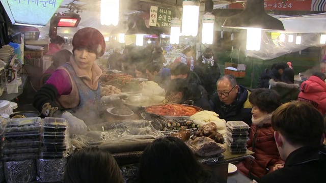 首尔的光江市场视频下载