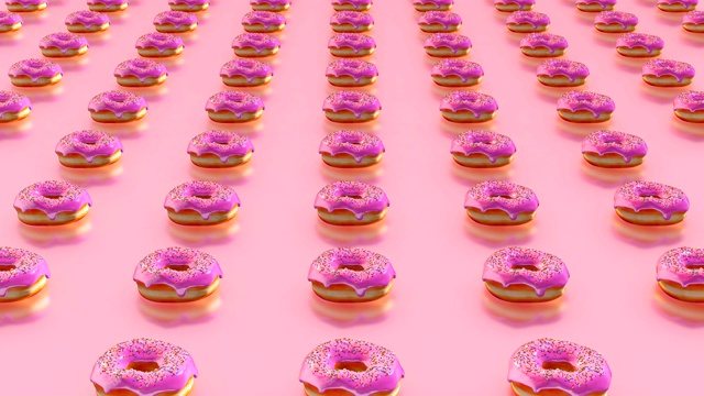 甜甜圈loopable运动视频素材