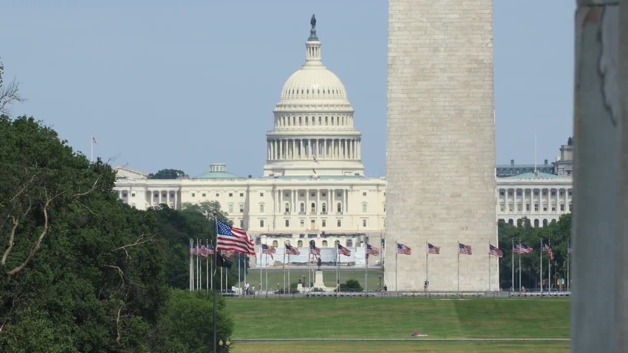 美国国会大厦-华盛顿特区视频素材