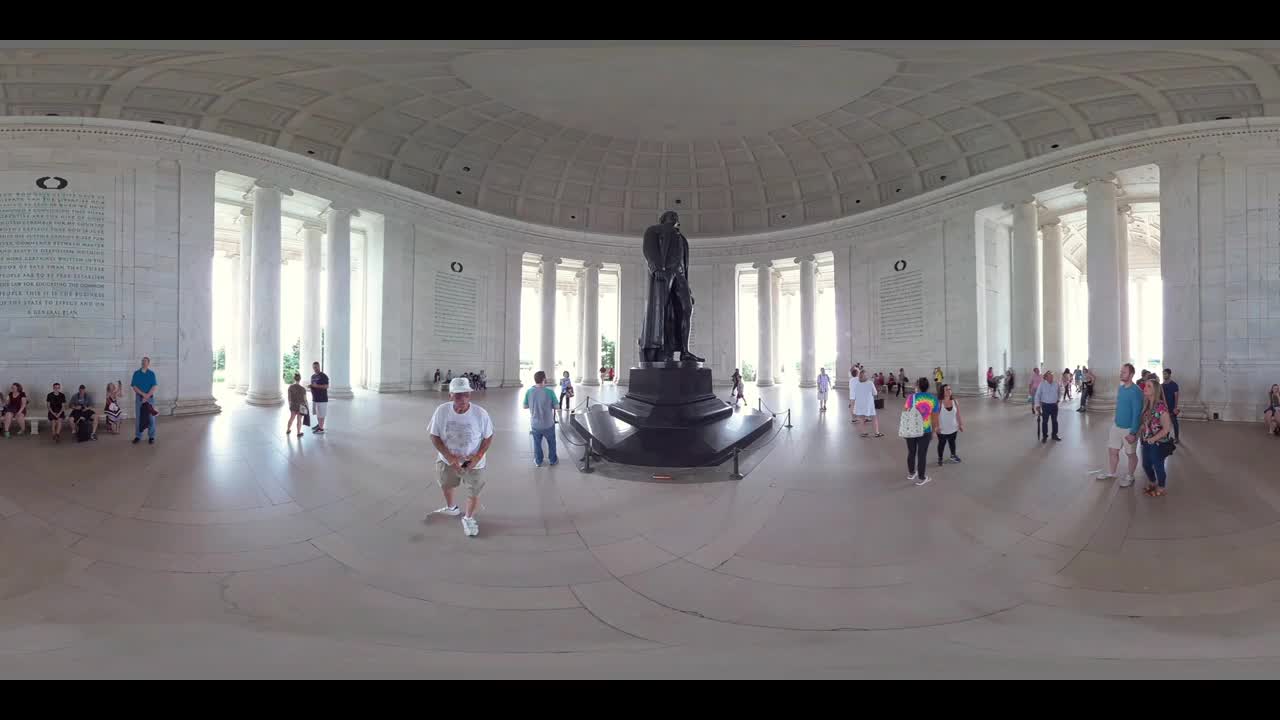美国华盛顿特区的托马斯·杰斐逊纪念堂视频素材
