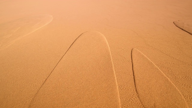 在锈色的沙子上形成的图案，纳米比亚，非洲视频下载