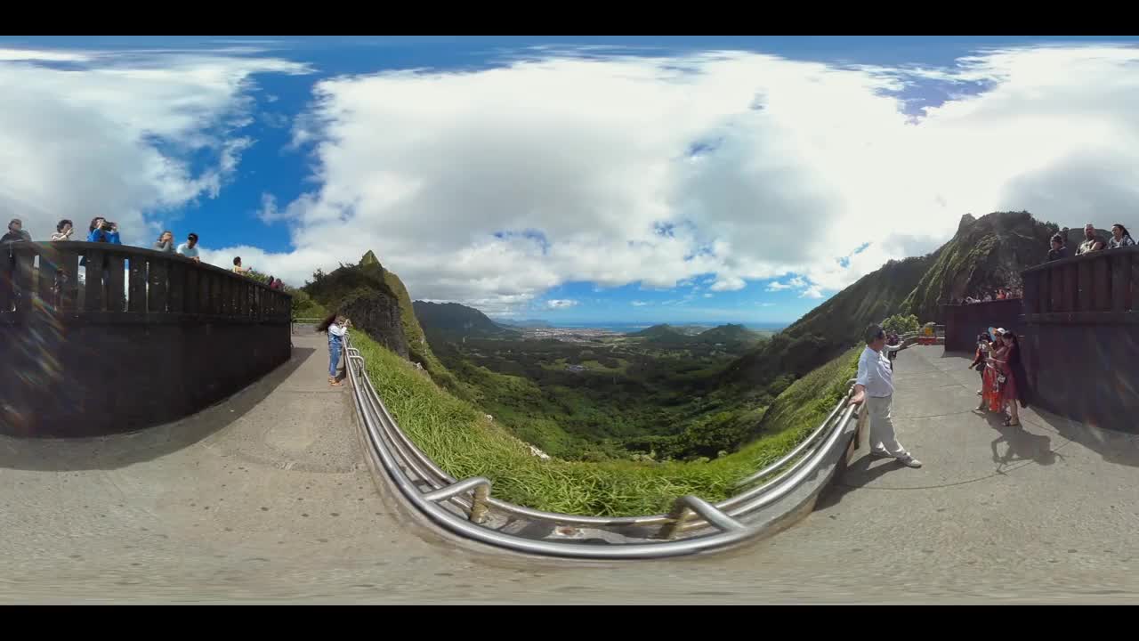 努阿努帕利瞭望台欧胡岛夏威夷美国视频下载