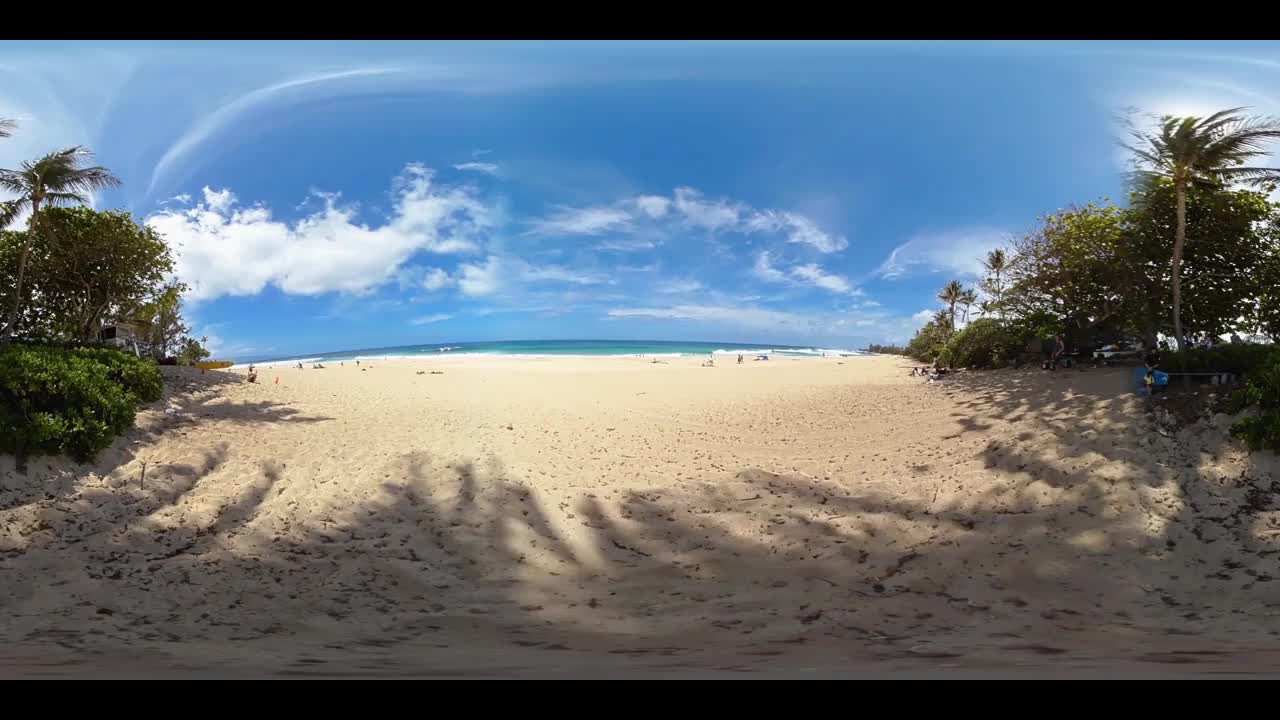夏威夷瓦胡岛的日落海滩北岸视频素材