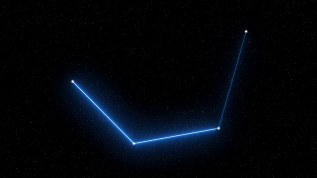 门萨-以星场空间为背景的动画黄道星座和占星符号视频素材