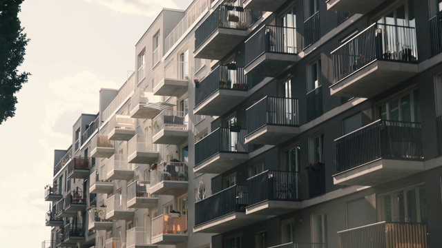 德国柏林的公寓楼视频素材