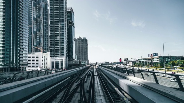 地铁/迪拜，阿联酋视频素材
