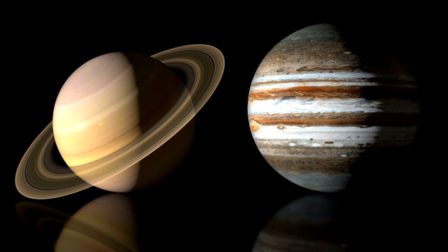 太阳系行星的动画，真实大小比较-循环4k视频下载