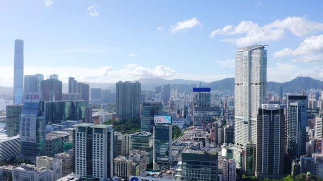 香港城市的无人机视图视频素材