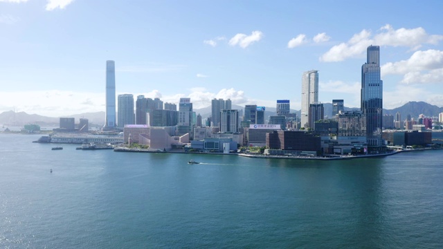 香港城市的无人机视图视频素材