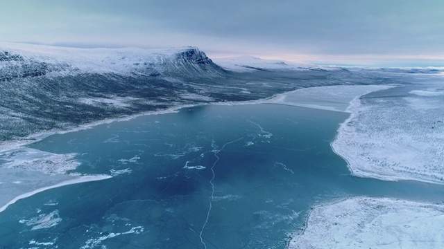 冬季的拉普尼亚/瑞典的拉普兰视频下载