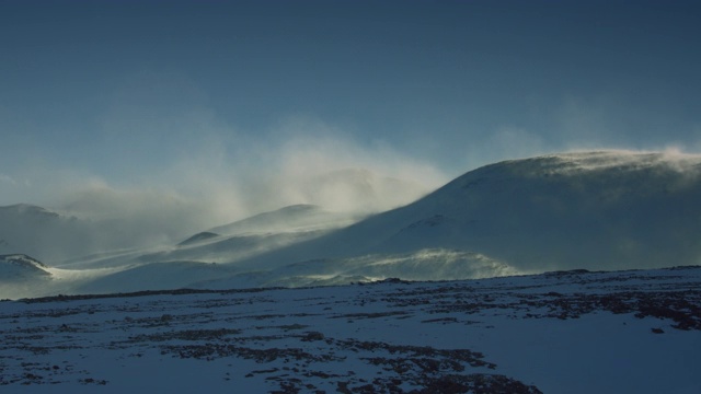 冬季的拉普尼亚/瑞典的拉普兰视频素材