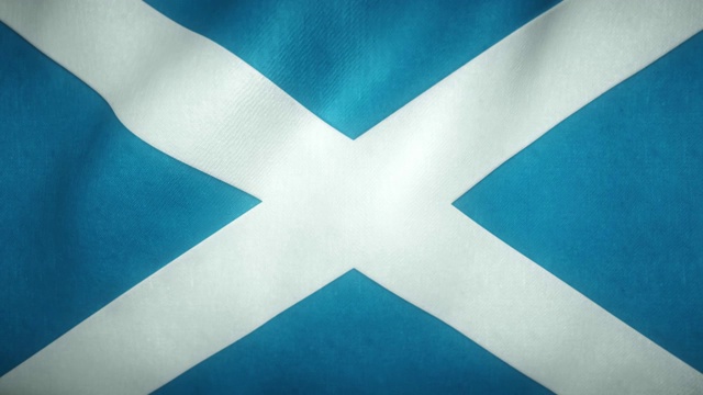 风中飘扬的苏格兰旗视频下载