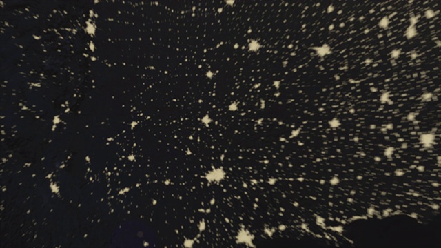 地球美国俄克拉何马之夜视频素材