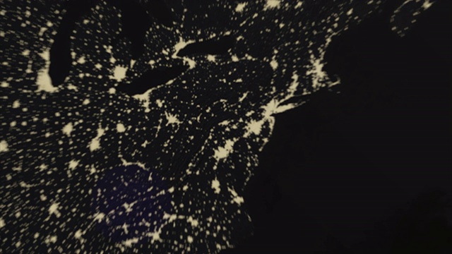 地球美国宾夕法尼亚夜视频素材