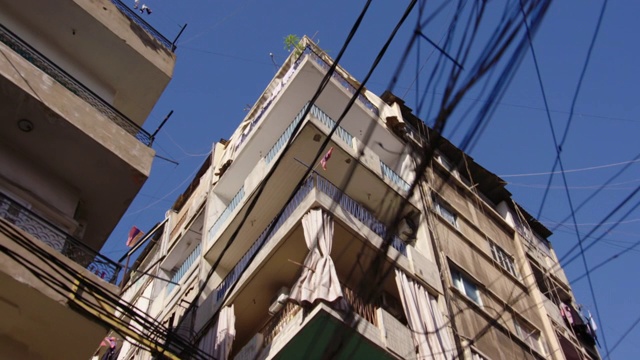 贝鲁特附近的哈穆德的建筑和街道视频下载