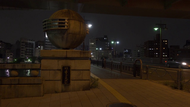日本良果桥，东京夜景视频素材