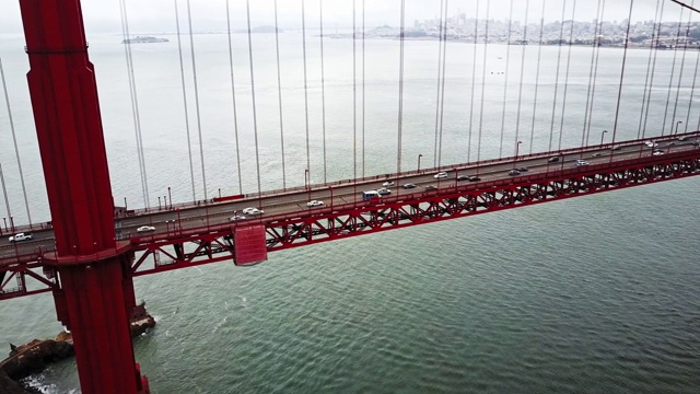 旧金山金门大桥交通视频素材