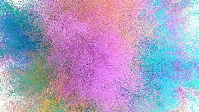 彩色粉末或粒子爆炸动画在白色背景与阿尔法通道或光斑视频下载