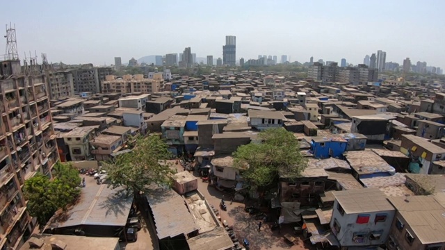 孟买，达拉维贫民窟视频下载