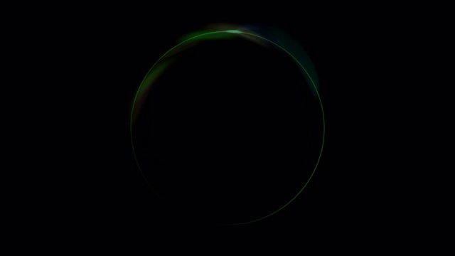月食光，抽象透镜光晕环背景。视频素材
