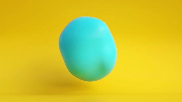 浮动Blob LOOP(黄色/蓝色)视频素材
