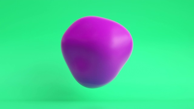 浮动斑点循环(绿色/紫色)视频素材