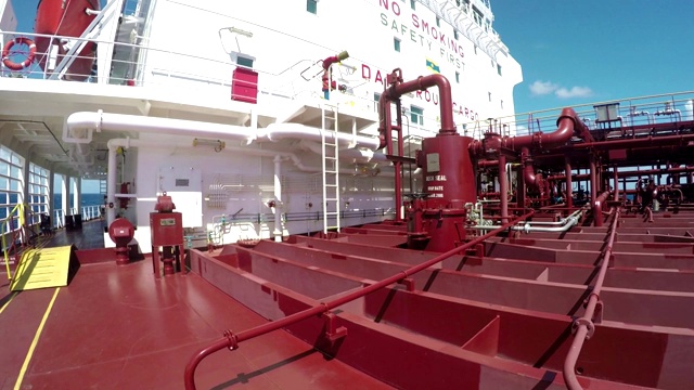 油轮甲板视频素材