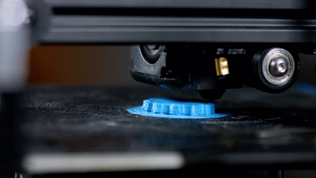 三维塑料打印机工作期间视频素材