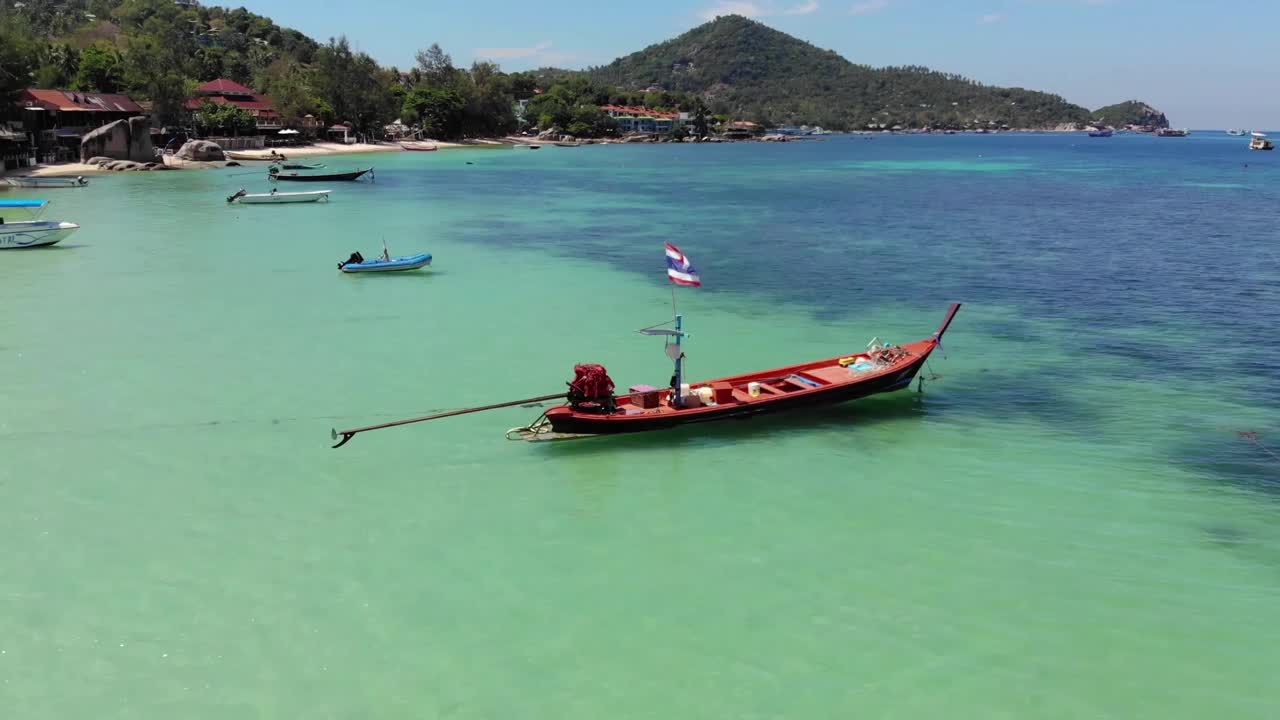 长尾船。泰国视频素材