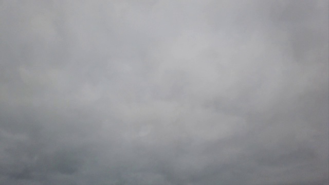 时间流逝雨云层云，不祥的天空与坏天气和戏剧性的光视频素材