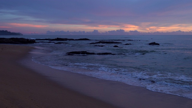 4k泰国日落时的海景视频素材