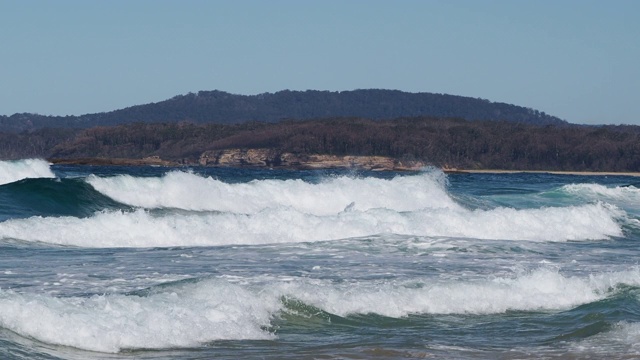 太平洋海浪- Tabourie，新南威尔士州南部海岸视频下载